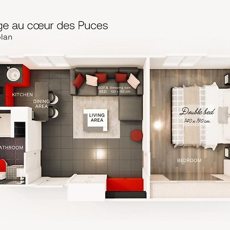 Marche Aux Puces De Saint-Ouen Apartman Kültér fotó
